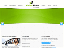 Tablet Screenshot of gruene-flotte-carsharing.de